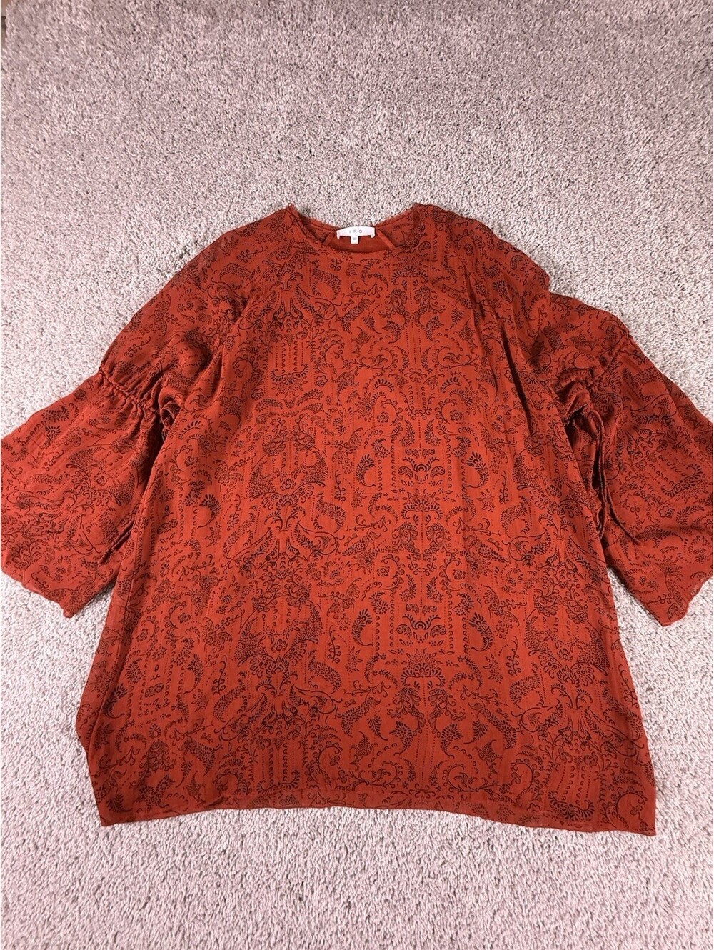 IRO Appoline Mini Tunic Dress Women’s 38(M) Red Oversized